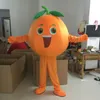 Halloween adorável laranja mascote traje de alta qualidade cartoon fruta anime tema caráter adulto tamanho Natal carnaval festa de aniversário fantasia vestido