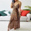 Casual Dresses Women Leopard Butterfly Wrap Sling Sleeveless Nightclub Beach Long Dress Leisure Summer Harajuku 2023