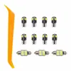 11 PCS Carro Branco Interior LED Bulbs Kit de pacotes para Toyota Prius T10 Mapa Dome Tronco Lâmpada 2004-2015 Automotive Interior Iluminação