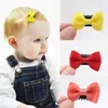 10pc 2 "Little Bow Solid wstążka Łuki Niemowlęta Drobne Wispy Hair Mini Zatrzask WISP Klip Noworodka Małe Włosy Klip Niemowląt Heatbows Hairpin 2539 Q2