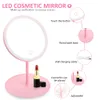 Maquillage avec gradateur LED 3 outils de beauté tactiles réglables en couleur pour Po Fill Light Coiffeuse Miroir USB