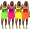 Lato Kobiety Sukienka Mody Designer T Koszulki List Drukuj Suknie Sexy Casual Drukowane Damskie Dress Summer Woman Clota