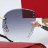 最新のヒョウのヘッドレディースサングラススーパービジョンビッグトドフレームファッションカジュアルメガネ防止紫外線ゴーグルダイヤモンドデザインファッショナブルなデザイナーメガネ