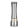 Stainless Steel Portable Electric Pepper Mill Adjustable Coarseness Salt Spices Ceramic Grinder Kitchen Seasoning Grinding Tools 210712