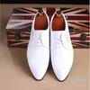 designer Mens White Dress Shoes Fashion Tide Wedding Shoes For Man White Groom Party Shoes