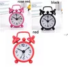 NEWMini Solid Color Alarm Clock Metal Students Small Portable Pocket Clocks Household Decoration Adjustable Electronic Timer RRA10898