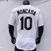 Yoan Moncada Jersey Vintage 1990 Turn Back Back White Pinstripe Fans Player Nick Nick Yoyo Gray Pullover Size S-3XL