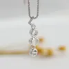 Pendentif Colliers Chaîne de cou pour femme S925 Collier en argent sterling Simple et douce Histoire d'amour Lettre en forme de coeur Clavicule Collier Cadeau