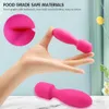 Massage Mini Av Vibrator Magic Wand Body Massager Nipple Clitoris Stimulator Liquid Silicone Female Masturbator Pussy Sex Toys for Women