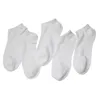 20pairs Men Short Socks Black White Style Casual Low Cut Ankle Men's Slippers Shallow Mouth Male Boat Meias245w