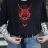 Gothic Chiroptera Bat T-shirt Dameskunst Maan Grafische T-stuk Harajuku Grunge Esthetische Unisex Man Goth Oversized T-shirts Kleding 210518