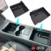 2PCS 2021 TESLA Modell 3 / Y Tillbehör Center Console Organizer Bricka Hidden Cubby Låda Förvaring Box ABS Material