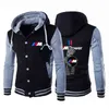 2023 BMW Motocross Baseball Justice Jacket Print Sportswear Men's Fall Capuz Fashion Slim Sweetshirt Hip Hop Supula