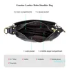 حقائب الكتف المرأة هوبو حقيبة الأزياء الناعمة جلد البقر الجلد أنثى crossbody مصمم نصف القمر حقيبة ومحفظة