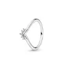 Memnon bijoux conte de fées diadème Wishbone bague en argent sterling 925 étincelant Logo barre pile anneaux pour femme princesse Wishbone bague amour souhait Anillos bijoux