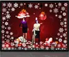 kvalitet 20*30 cm*9 söt jultomten fönster glasklistermärken Casement Holiday Decoration Christmas Shutter Sticker Scene Arrangement