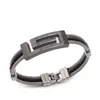 Gold Jewelry Fashion Bracelet Charm Men Bangle Magnetic Stainless Titanium Wristband Chain Link Bracelet Q0717