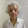 Cabeça cheia tipos assustadores 13 látex halloween horror engraçado cosplay festa velho capacete máscara real240z1866