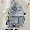 Joypessie Mode Frauen Wasserdichte Rucksack Kawaii Student BookBag College Schultasche Mädchen Nylon Männer Schwarz Mochila Bagpack 210929