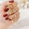 Fashion ladies long tassel earrings Random mix style 10 style 30Pairs/lot GC134