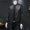 2021 Herbst Neue Männer Koreanische trendige Stehkragenjacke Männer Große dünne lässige gedruckte Jacke Herrenbekleidung