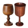 Coupe de gobelet en bois d'épicéa naturel fait à la main, verre à vin classique environnemental, tasse à vin rouge ronde, gobelets en bois massif, verres à boissons 210326