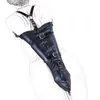 NXY SM Sex Adult Toy Leather Erotic Tight Hand Binding Bag Bdsm Bondage Lace Up Adjustable Flirt Tool Couples Toys Restrictive y.1220
