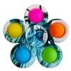 Oppväska Enkel Dimple It Fidget Leksaker Plus 5 Sidor Finger Spela Spel Anti Stress Fidgets Spinner Pop Färgglada 0321