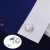 Savoyshi est nieuwigheid manchetknopen voor heren shirts manchetten zilveren kleur clam shell manchetknopen mannelijke geschenk sieraden snijwerk
