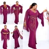Abbigliamento etnico Abiti africani da donna Perline Diamanti Robe Africaine Dashiki Abito lungo lungo in tessuto di moda Africa