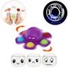 Meeresfrüchte Fingertip Sensory Fidget Toys Fingerts Spinner Push Bubble Venting Autism Needs Anxiety Reliever Toy