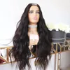 Glueless Natural Wave 100% Human Hair U Part Wigs 250density Remy Unprocessed Water Curly Wavy Full Machine Half Shape Wig