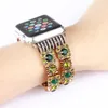 Cinturini per bracciale elasticizzato in agata naturale per cinturino Apple Watch Ultra 49mm 41mm 45mm 38mm 40mm 42/44mm Gioielleria moda donna Gem Perline Polso iWatch Series 8 7 6 SE 5 4 3 2