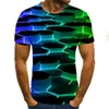 Tredimensionell grafisk T-shirt för män Kläder Casual Oversized T Shirt Vintage Chemise Fun 3D Print Summer Teeshirt