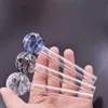 흡연 파이프 도매 10cm 최신 Lollipop 디자인 유리 오일 버너 파이프 Pyrex Straight Mini Burning Hand Pipes