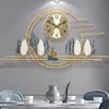 Luxury Art Wall Clock Large Iron Creative Chinese Style Personality Digital Wall Clock Living Room Reloj Pared Home Decor DG50WC H1230