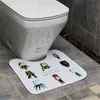 Tappetino da bagno Tappetino antiscivolo in flanella nel bagno Tappeto lavabile Tappeto da pavimento Accessori assorbenti per WC Decorazione domestica 211130