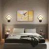 Lâmpada de parede Modern minimalista sala de estar quarto de cama 15-30W AC95V-265V LED preto e branco Decorationwall