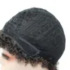 Cheveux humains Afro Kinky Curly coupe courte perruques sans colle lutin brésilien pleine Machine faite Aucune perruque avant de lacet