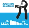 Styrka Trainer Handgrepp Stärkare Underarm Exitiser Finger Handled Muskelmotstånd Justerbar 11-132lbs Non-Slip Grip Athlete Rehabilitering Motion