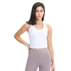 LU LU LEMONS Tank Tops Camis Women Short Solid Color Yoga Vest Y-shaped Back Moisture Absorption Sweat Wicking Gym Sport Running Fiess Shirt