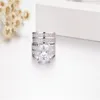 Lüks 18ct Prenses-Cut Elmas Yüzükler Kadınlar Için El Yapımı 925 Ayar Gümüş Nişan Yüzüğü Set 20-in-1 Güzel Taş Mücevher