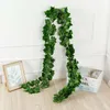 Decorative Flowers & Wreaths 12pc Artificial Leave Garland Fake Green Leaf Ivy Vine Plant Wall Hanging Wedding Party Home Garden DecorDecora