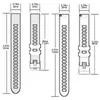 Cinturini per orologi Cinturino sportivo in silicone per Garmin Forerunner Vivoactive Smart Bracciale cinturino colorato203b