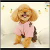 Apparel Pet Supplies Hem Garden Drop Leverans 2021 Vinterhund Bloomers Bow Husdjur Outfits Varma kläder för Small Cat Costumes Coat Jacket Pu
