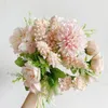 Ghirlande di fiori decorativi Nordico fiore di seta artificiale Rose Bouquet Matrimonio Famiglia Sala da pranzo Tavolo Decorazione Festa Autunno falso I4y