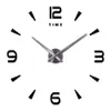 Grande orologio da parete al quarzo 3D fai da te grandi orologi decorativi da cucina adesivi specchio acrilico orologio da parete oversize casa lettera decorazioni per la casa 210325