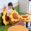 Net Red Realistic Sunflower Plush Toy Gigante Simulação Suave Sun Flor Quarto Janela Decoração Almofada Almofada de Carro 28inch 70cm Dy50983