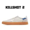 [Med låda]2021 Originals Läder Lyx Mode Fritidsskor Herr Autentiska Killshot Skate Herr 2 Sport Skateboard Låga Sneakers Us7-11