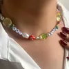 bijoux collier en perles en bois